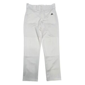 Adidas Aeroready White Baseball Pants Mens Medium Straight Leg Reinforced Knee